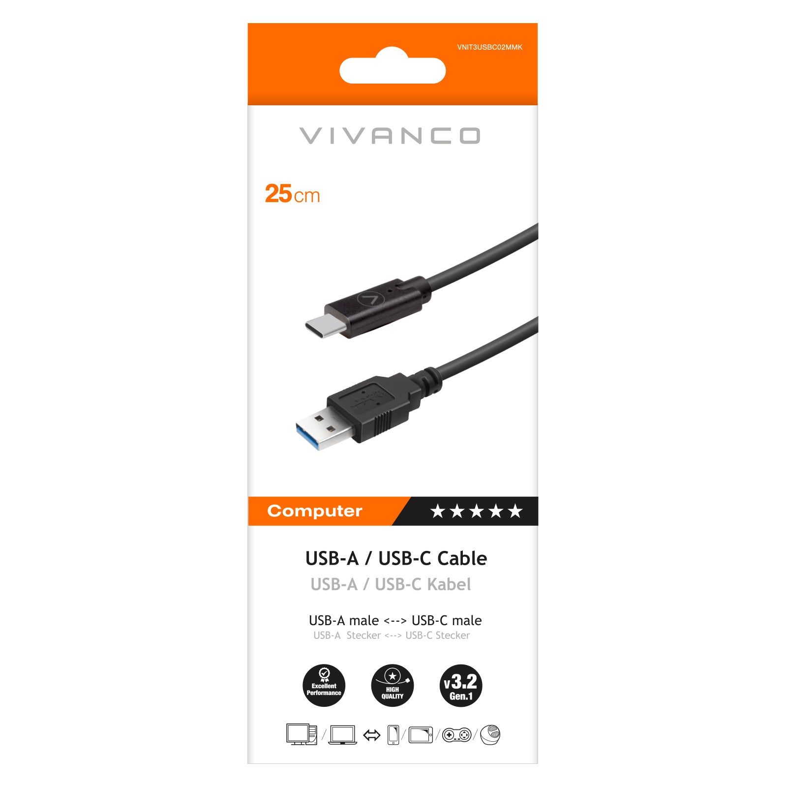Cavo USB-A/USB-C