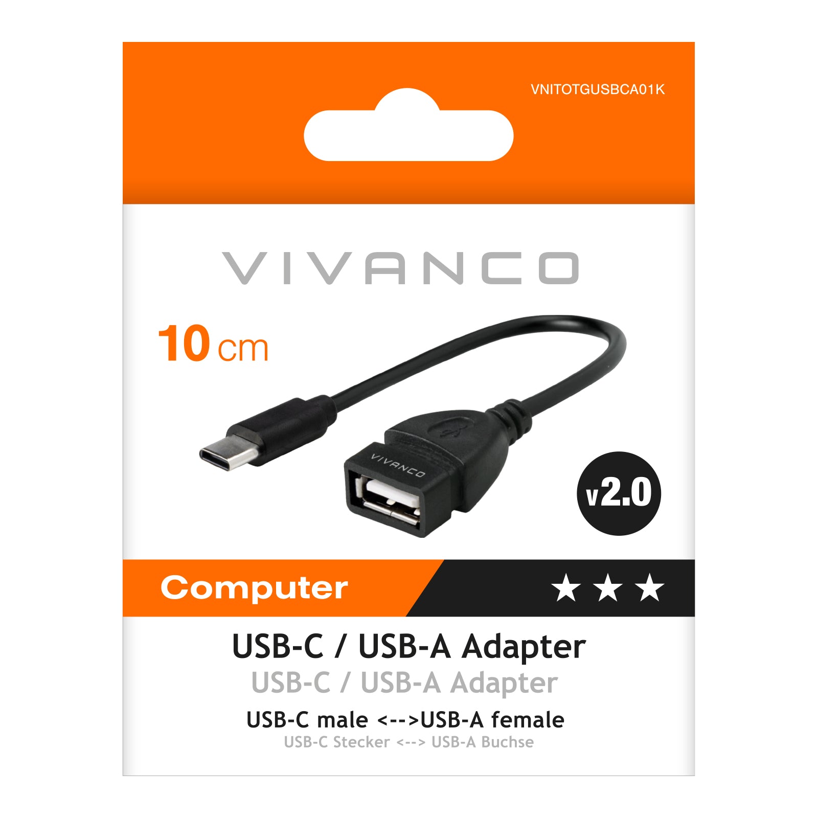 USB-C/USB-A Adapter 0,1 m