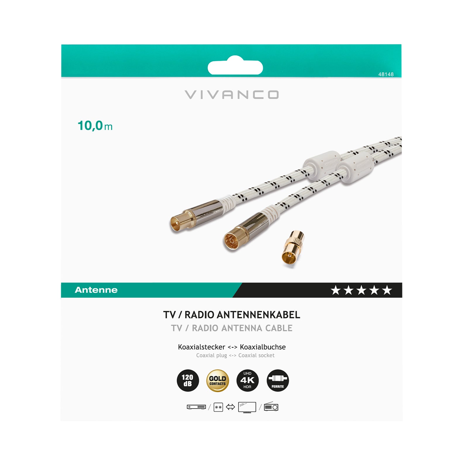 Cavo antenna HQ 120 dB