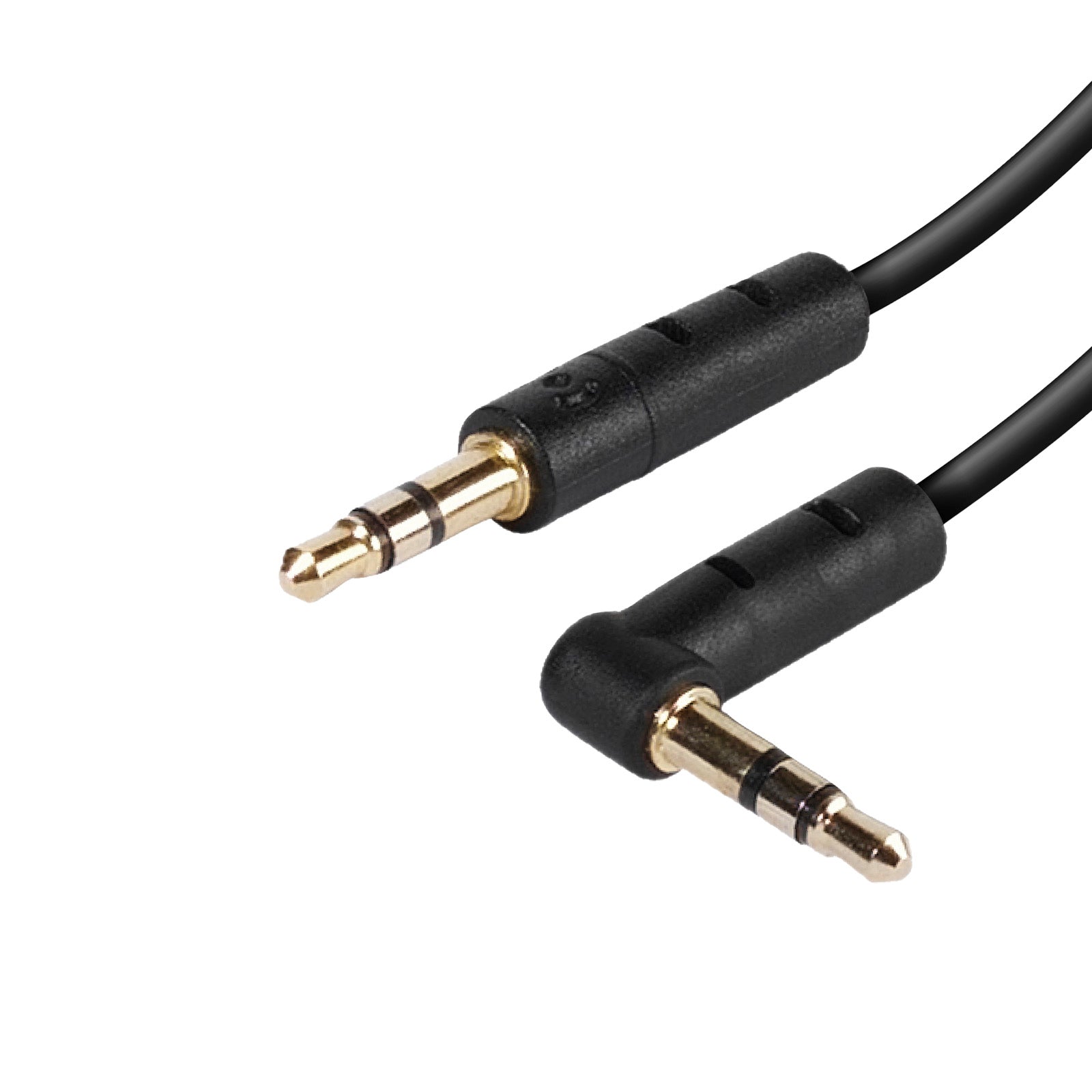 Cavo audio ad angolo Jack 3,5 m maschio/maschio, 0,5 m