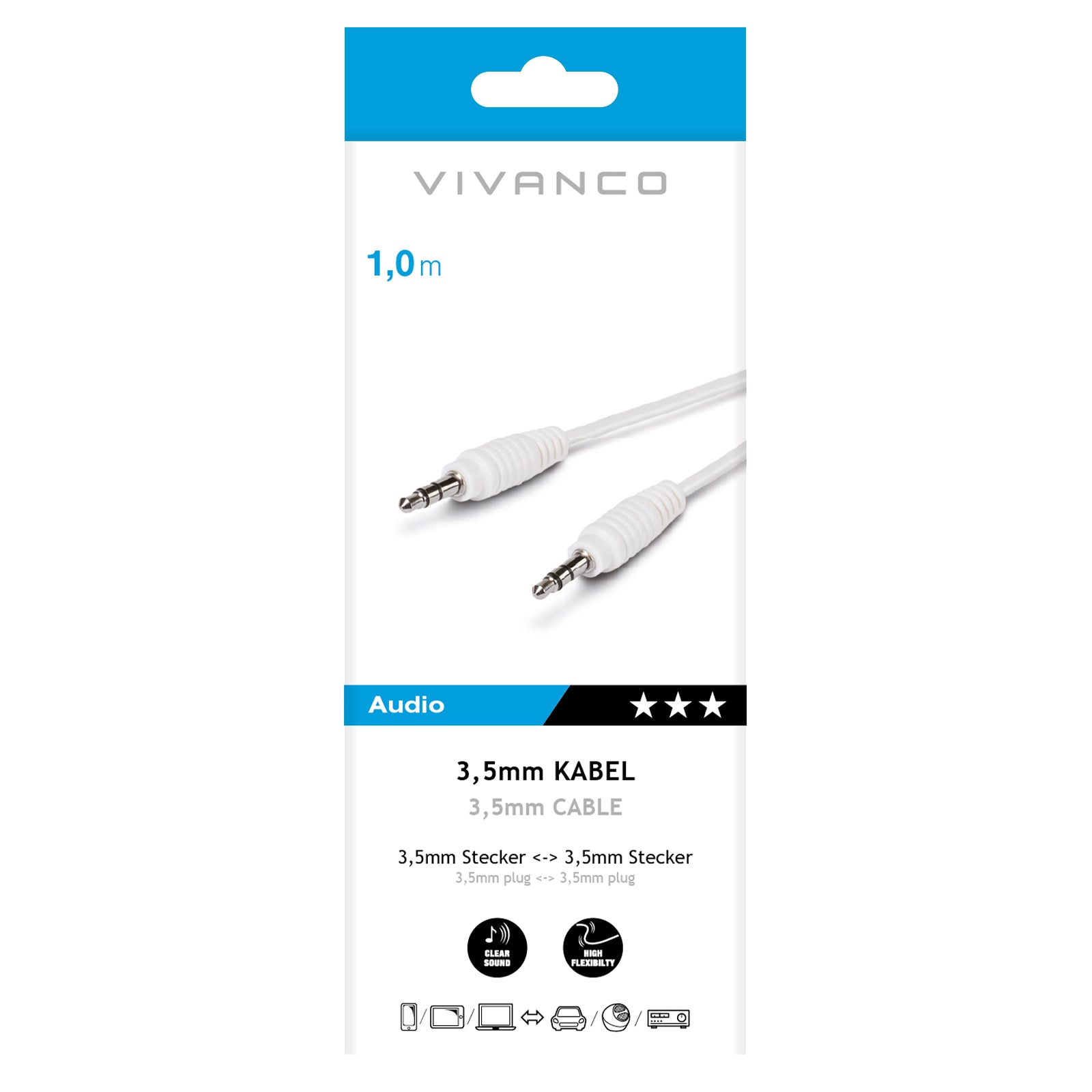 Cavo Jack stereo, 1 m