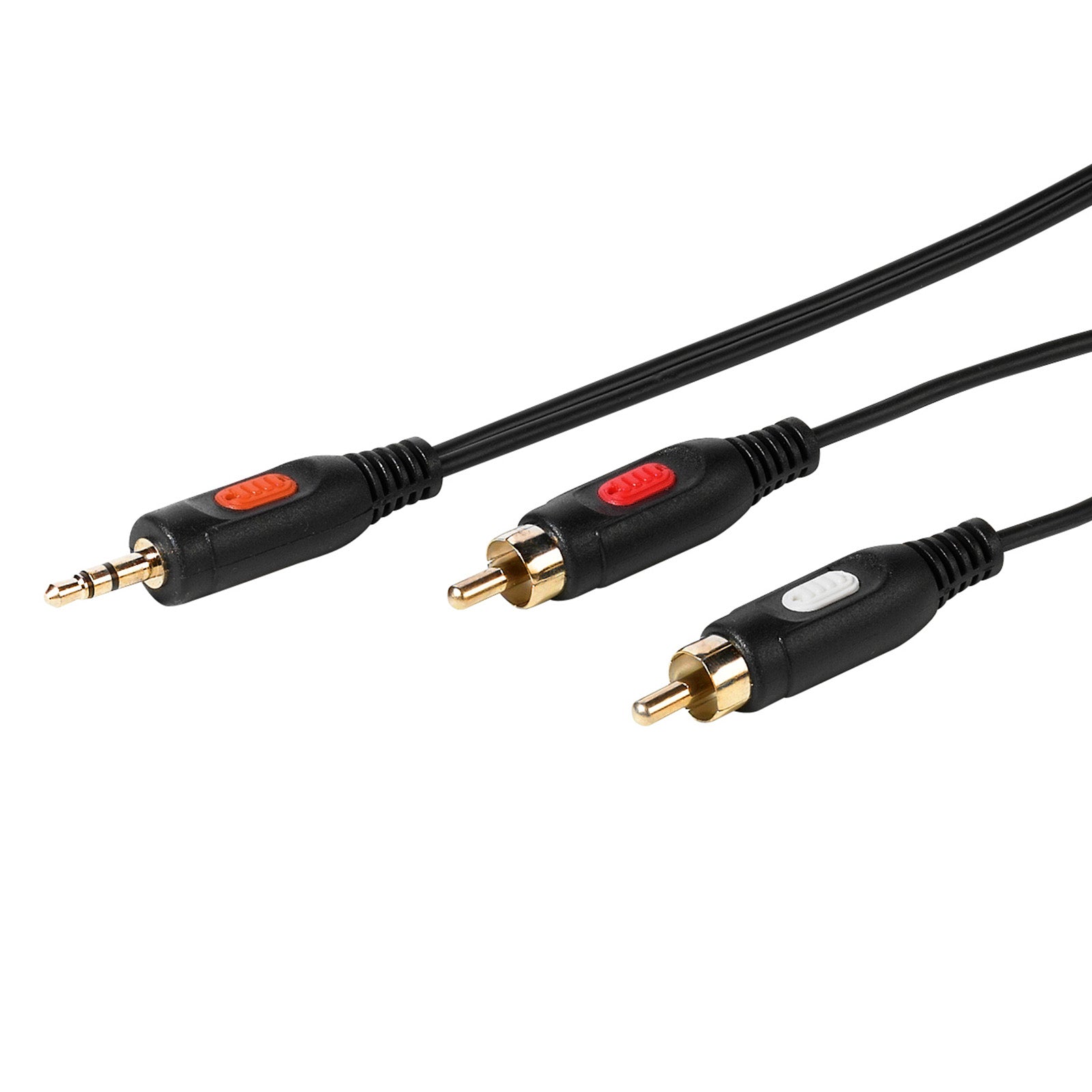 Cavo audio Jack 3,5 mm a 2 RCA maschio