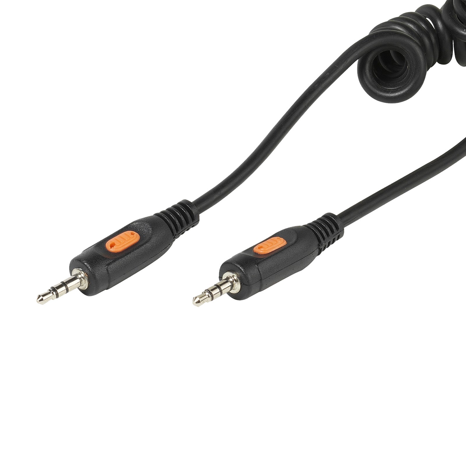 Cavo audio spiralato con Jack a 90°, 1 m