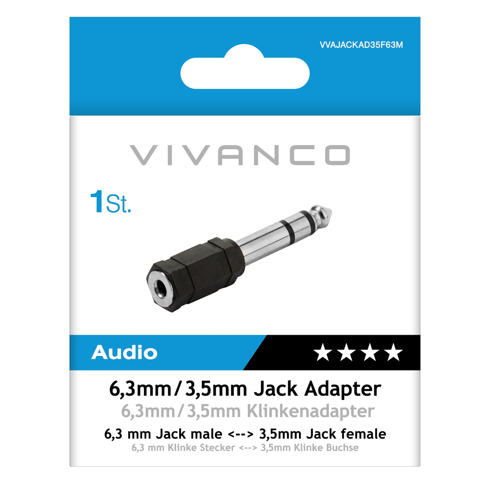 Jack adattatore da 3,5 mm a 6,3 mm
