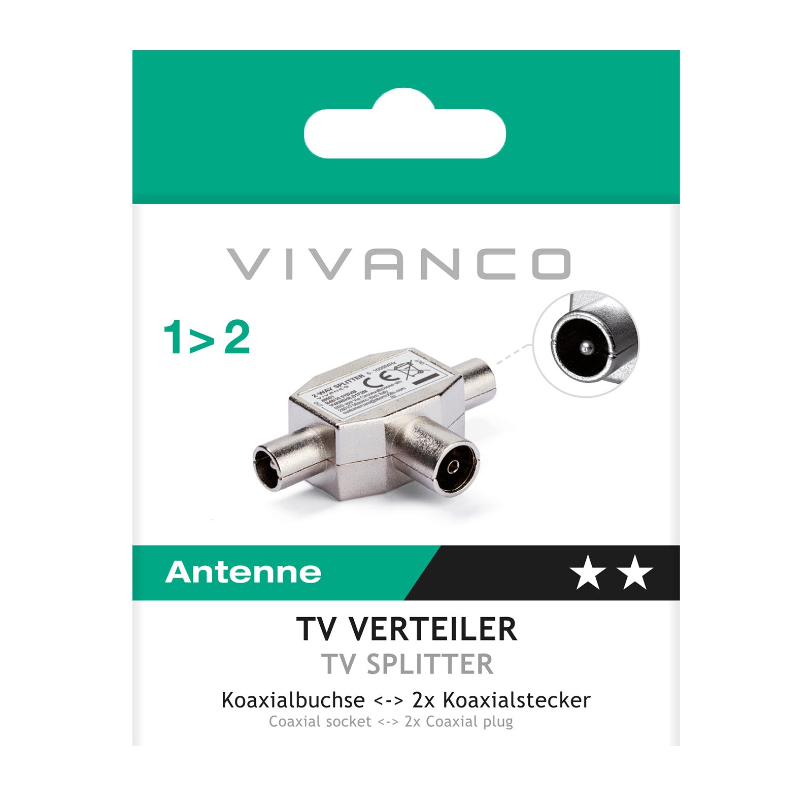 Distributore TV a 2 vie