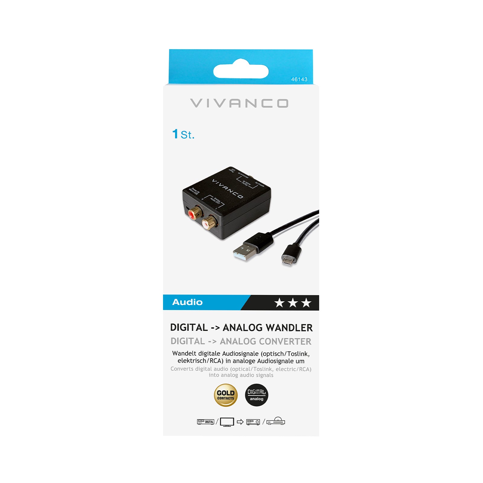 Convertitore Toslink a RCA/Jack 3,5 mm