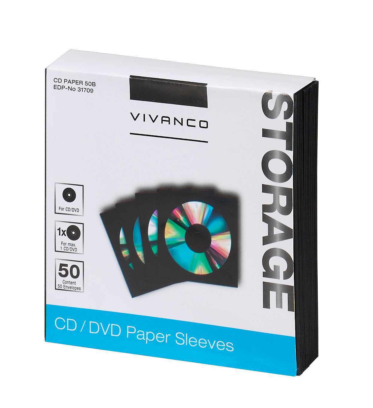 50 buste di carta per CD/DVD