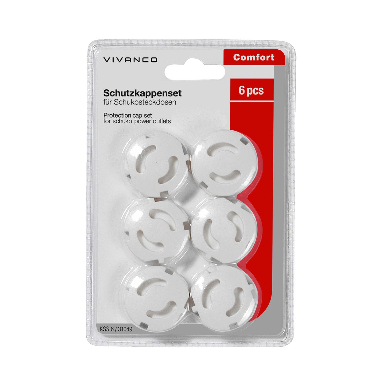 Set di 6 copripresa di sicurezza per Schuko