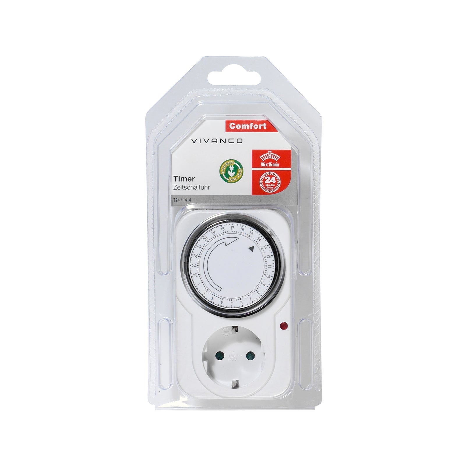 Presa con timer meccanico