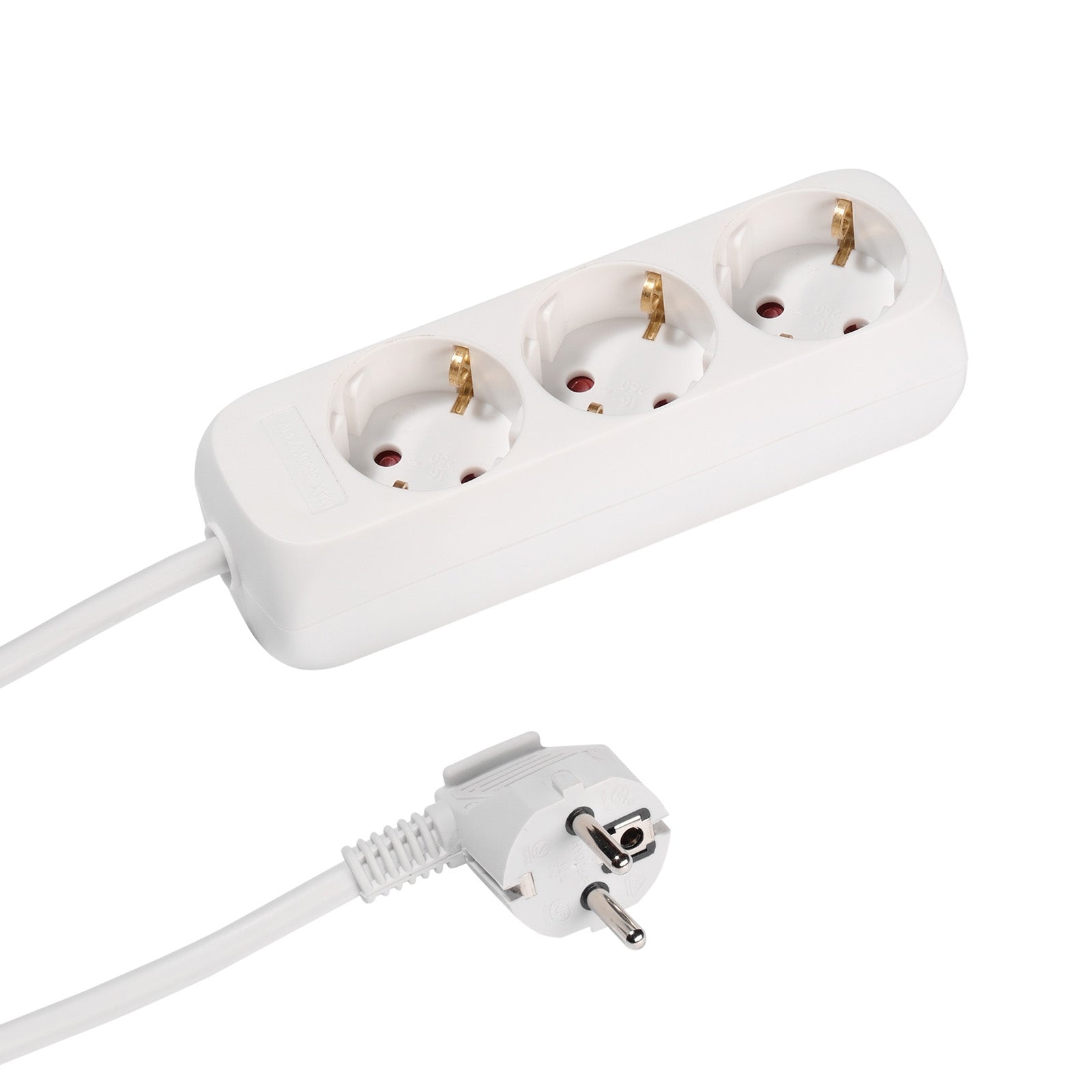 Multipresa a ciabatta con 3 porte Schuko