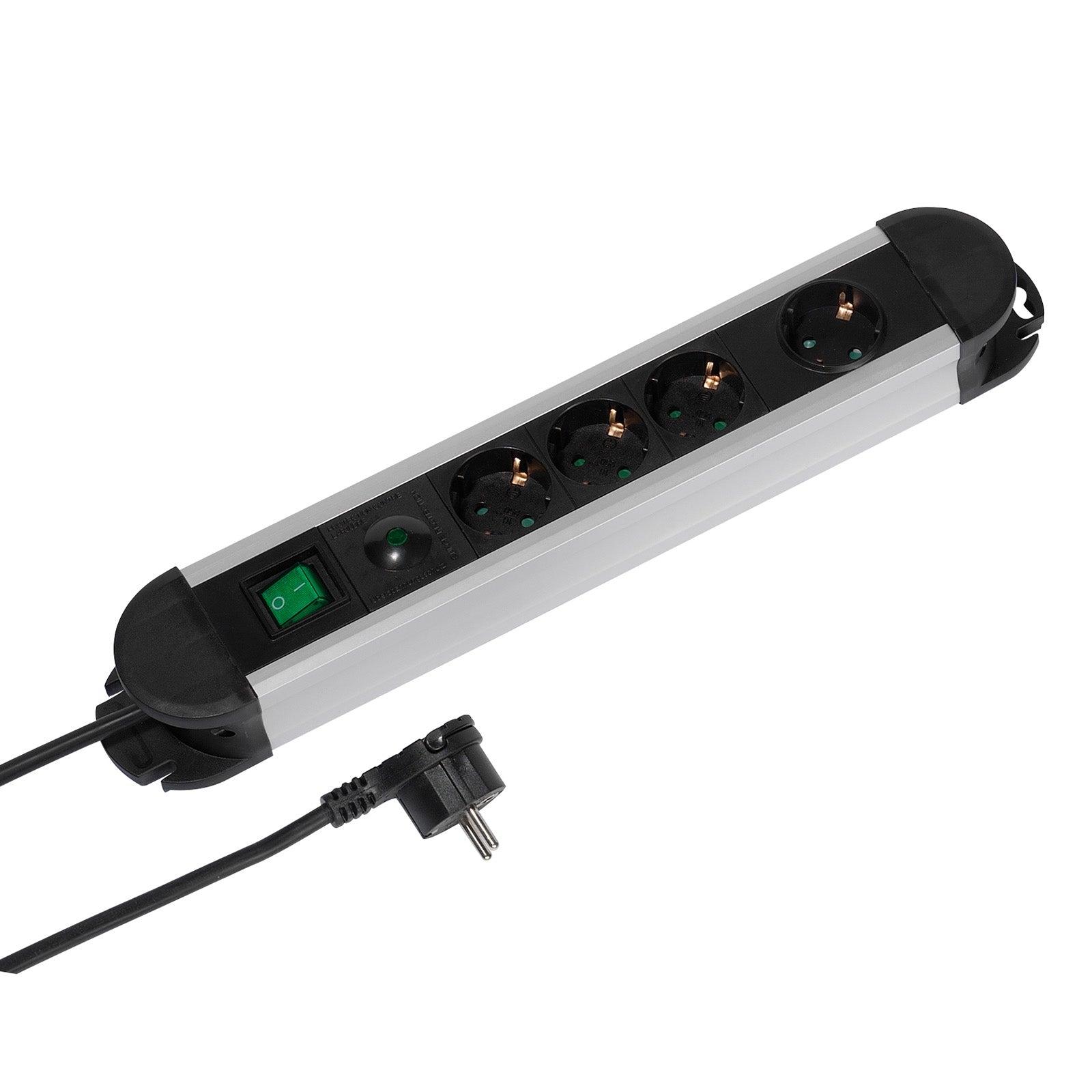 Multipresa 4xSchuko2m, interruttore ON/OFF