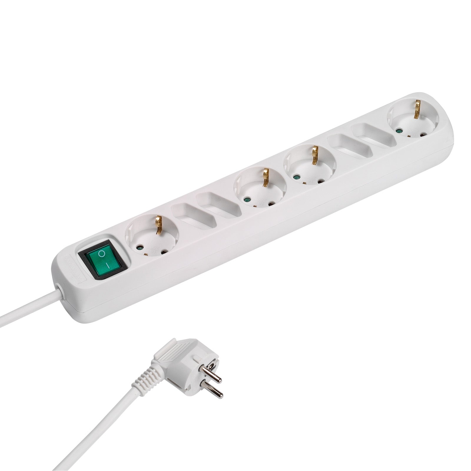 Multipresa a ciabatta con 8 porte