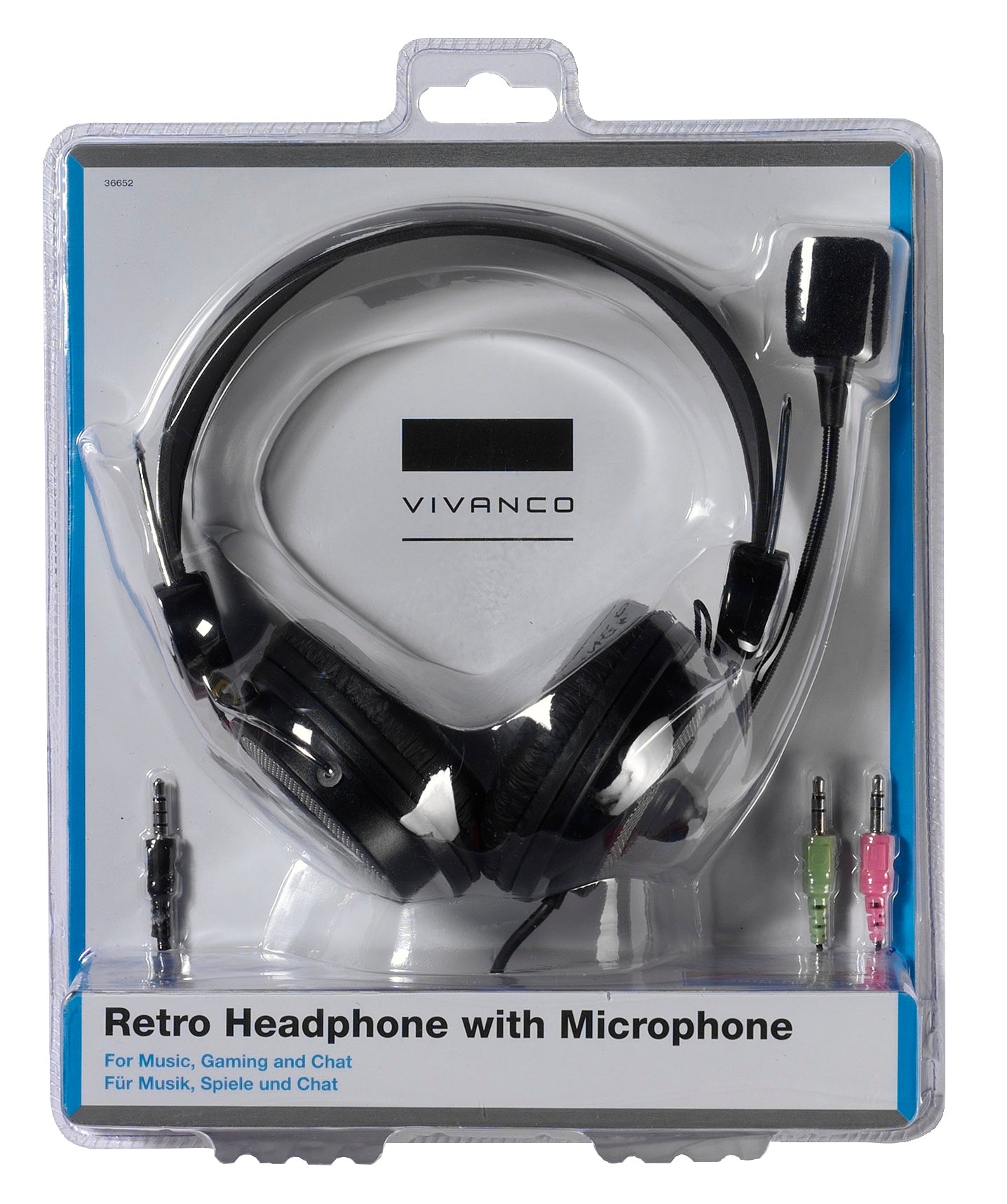 Cuffie stereo retrò con controllo del volume