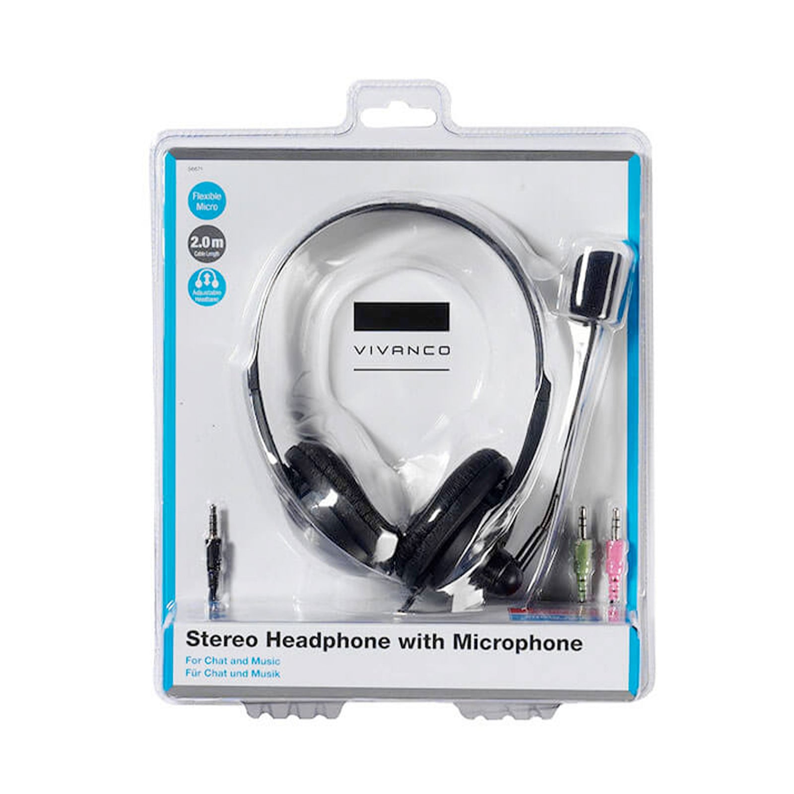 Cuffie stereo con controllo del volume e microfono