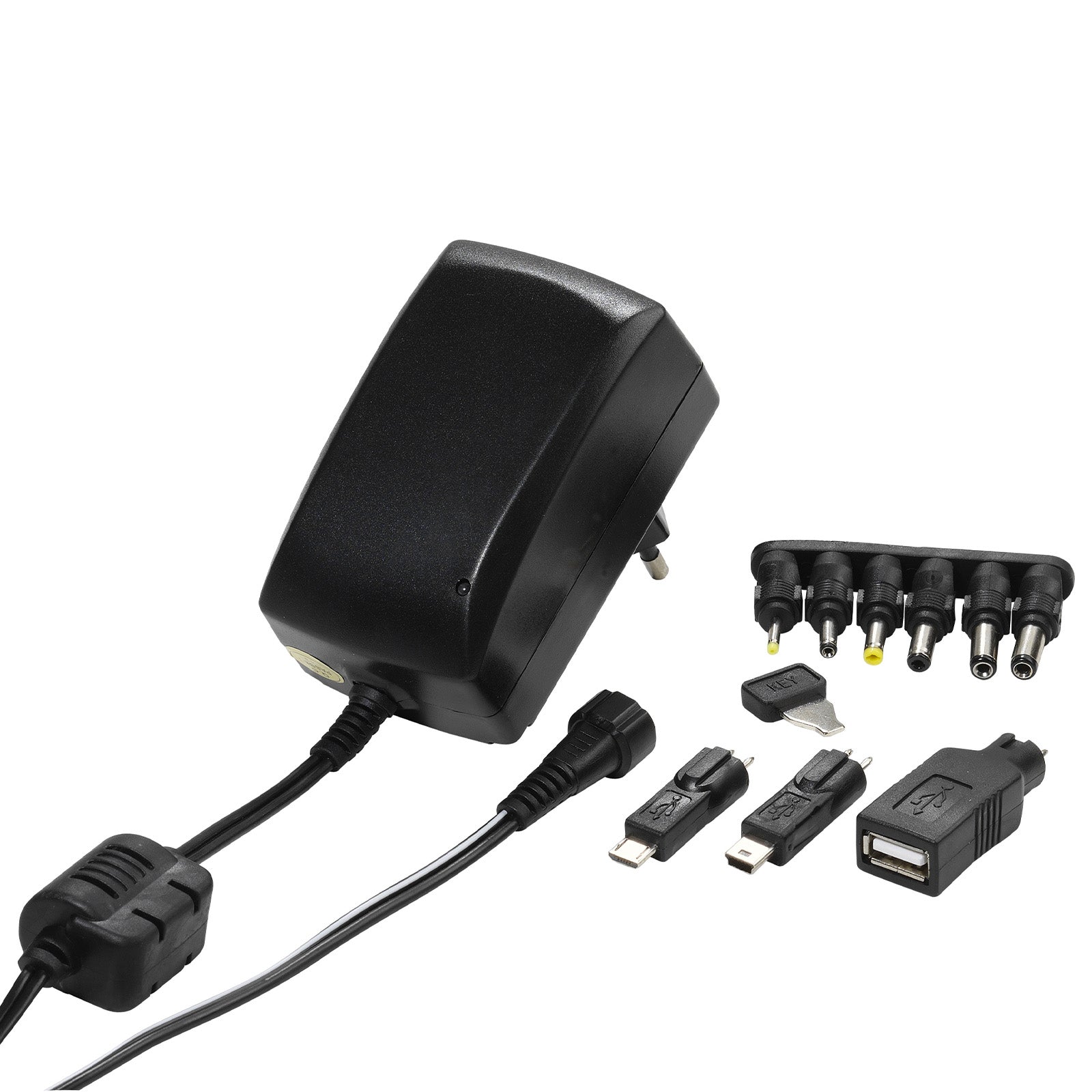 Alimentatore universale, spina EU AC/DC 3-12V, 9in1