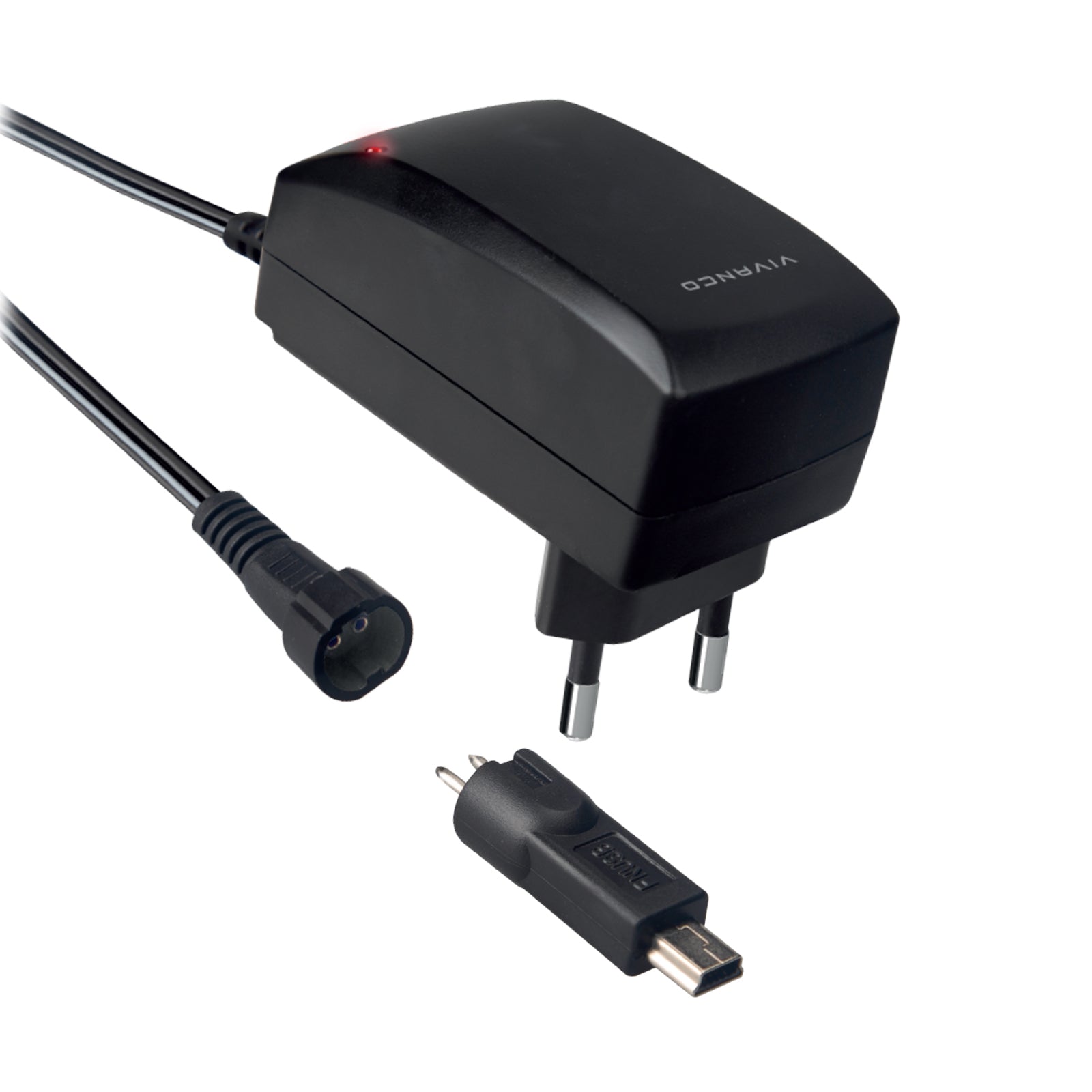 Fuente de alimentación universal, enchufe UE CA/CC 3-12 V, 6 en 1, color negro