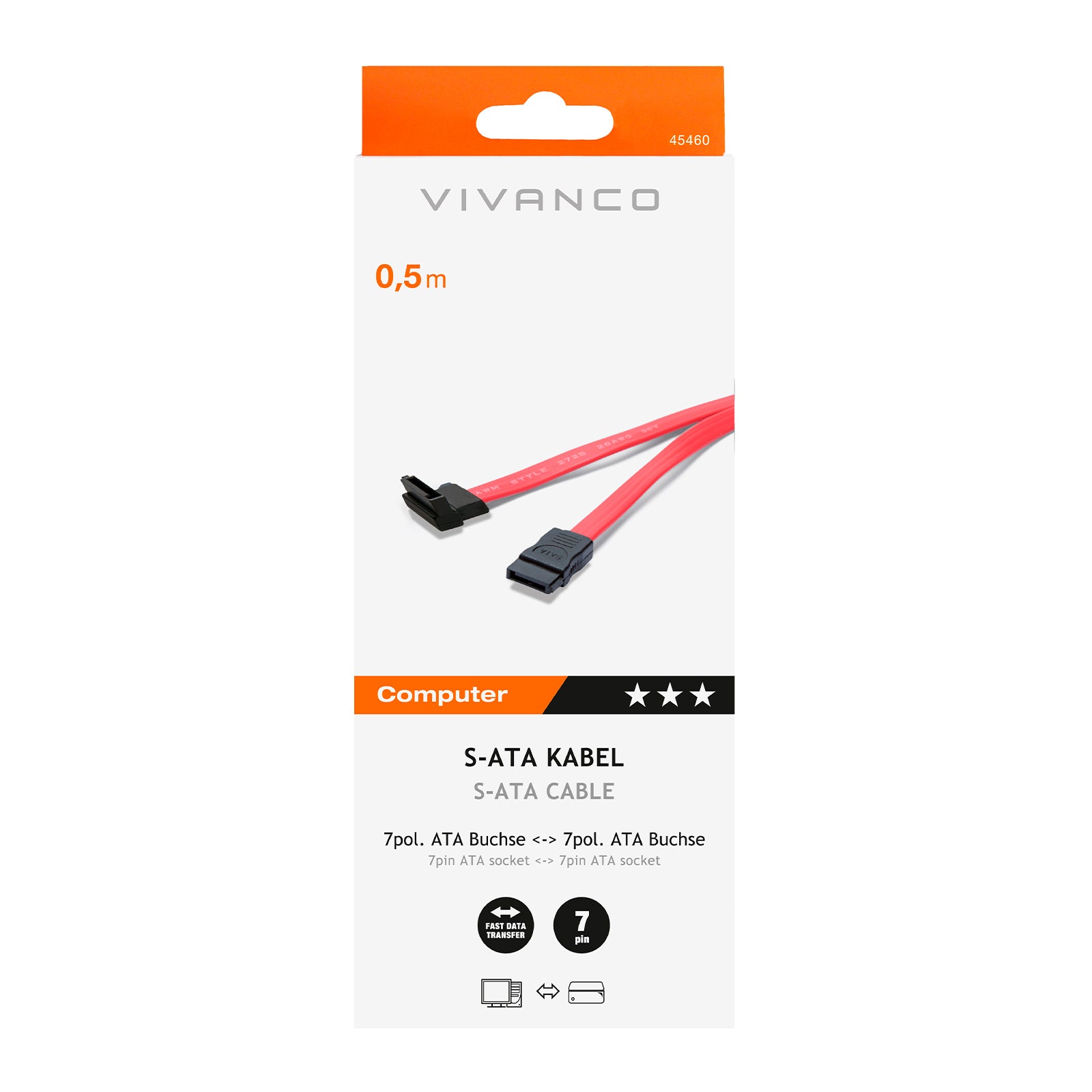 Cavo di collegamento SATA, 0,5 m