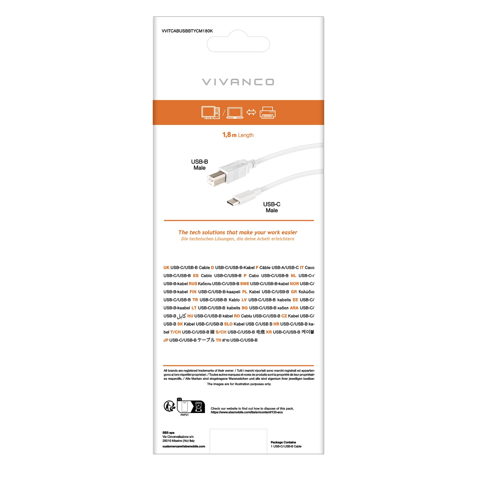 Cavo stampante USB-C