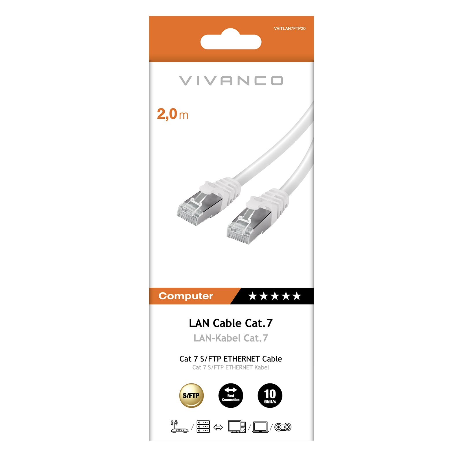 Cavo di rete S/FTP CAT 7