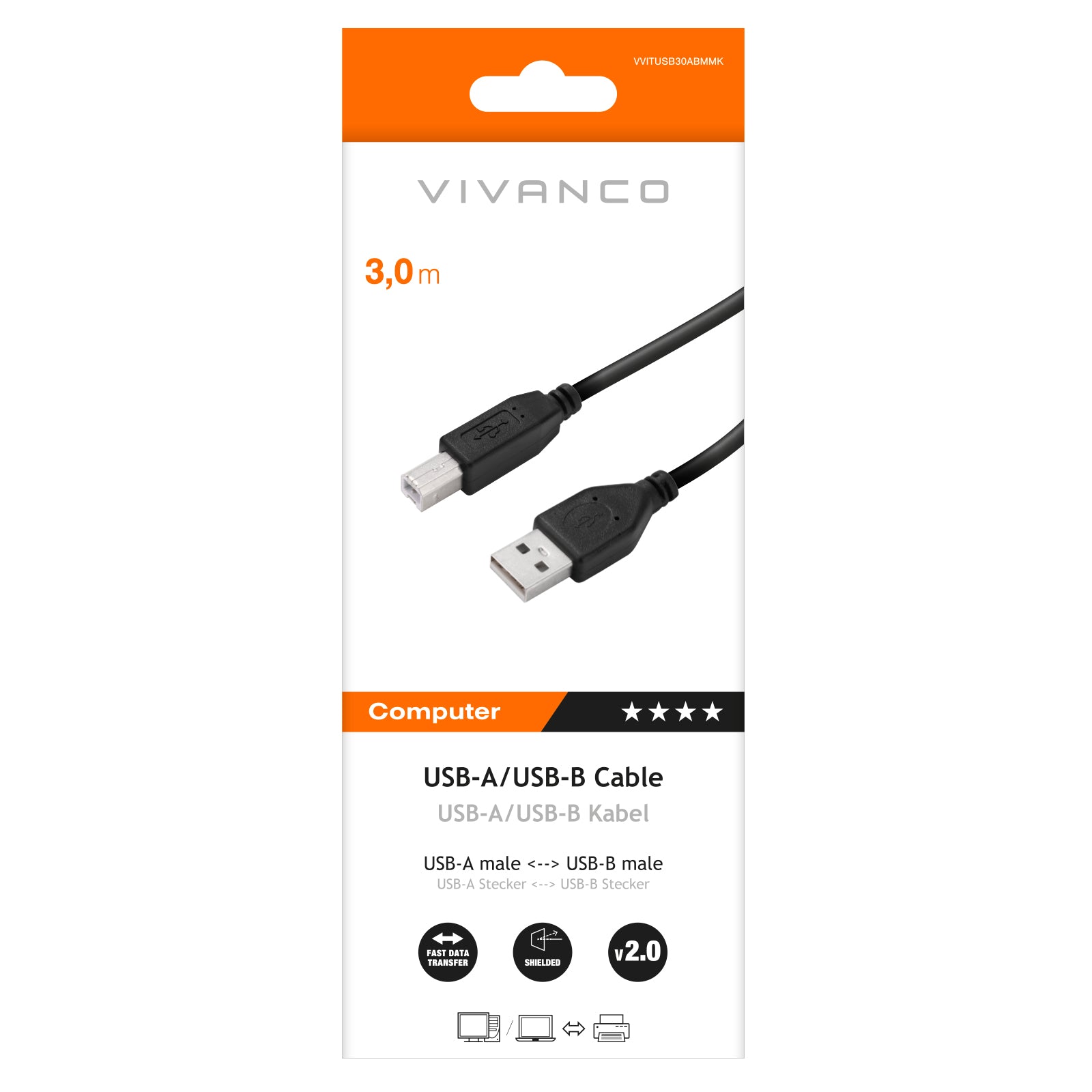 Cavo USB tipo A - USB tipo B