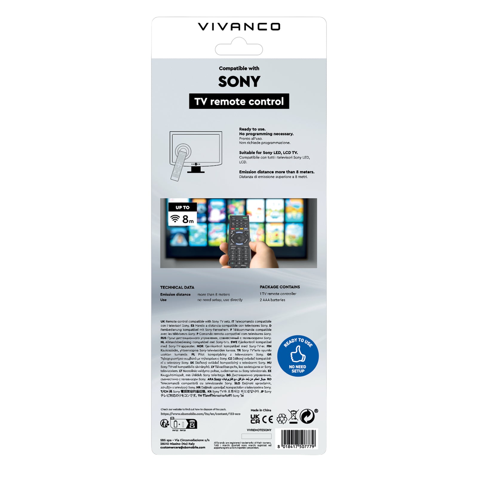 Telecomando per TV Sony