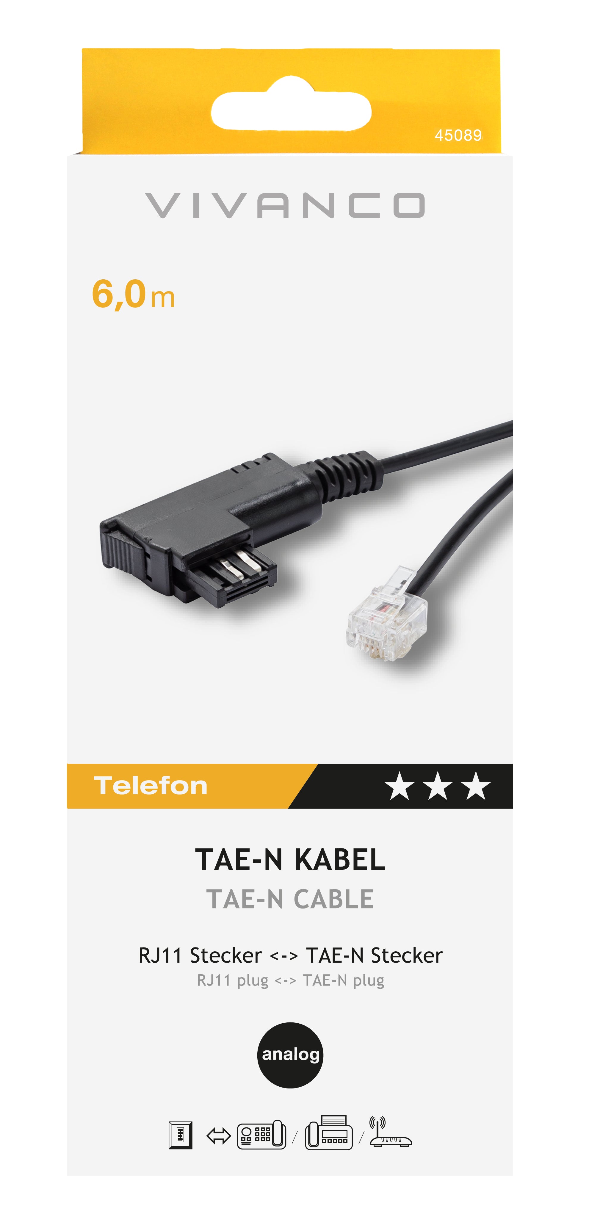 Cavo di collegamento per modem, 6m