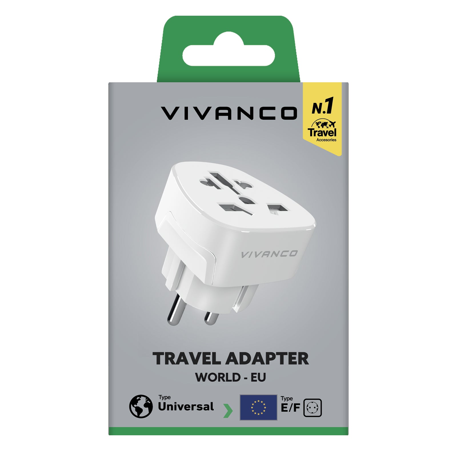 Adattatore da prese US/UK/AU-CN/CH/IT a Schuko