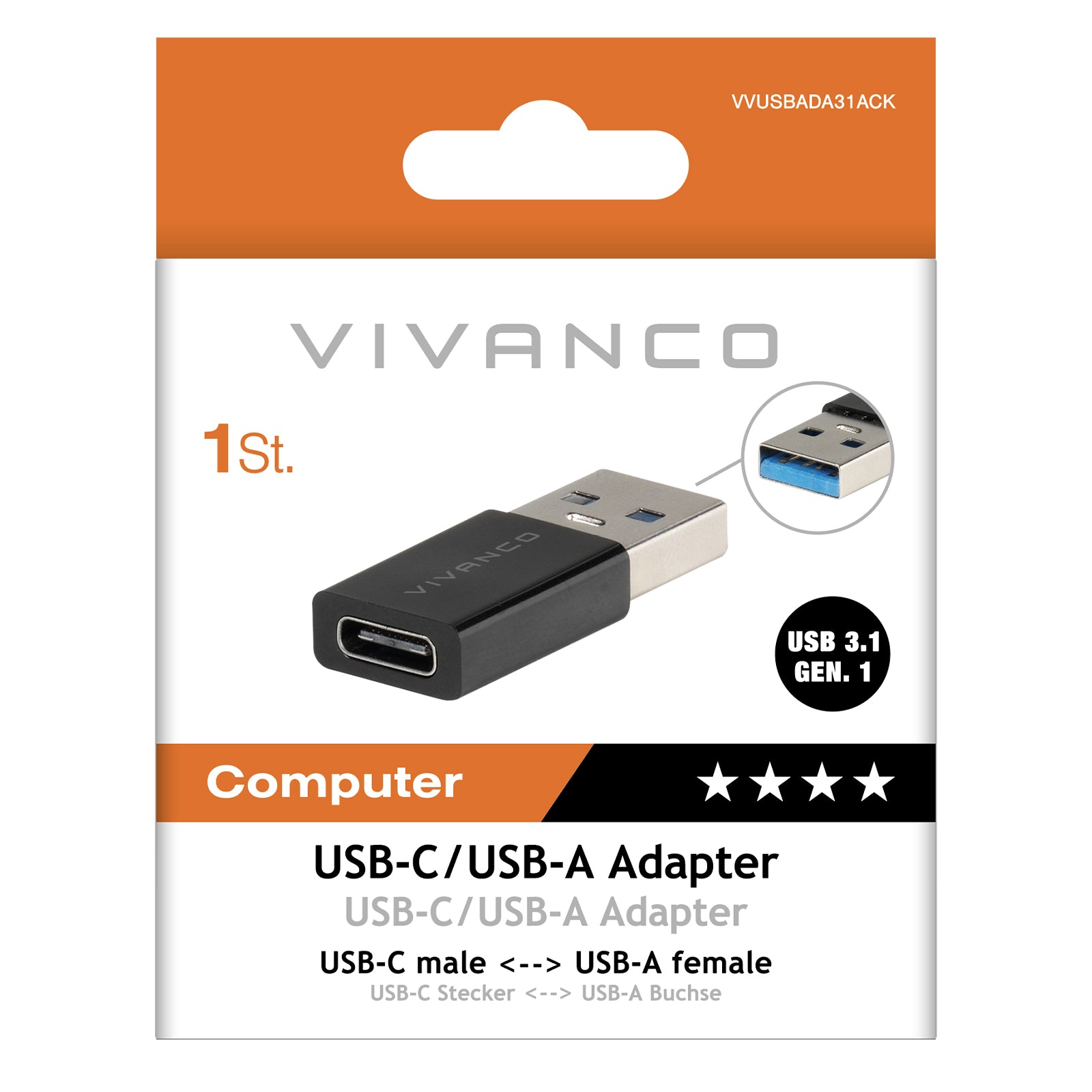 Adattatore USB-C 3.1 Gen. 1