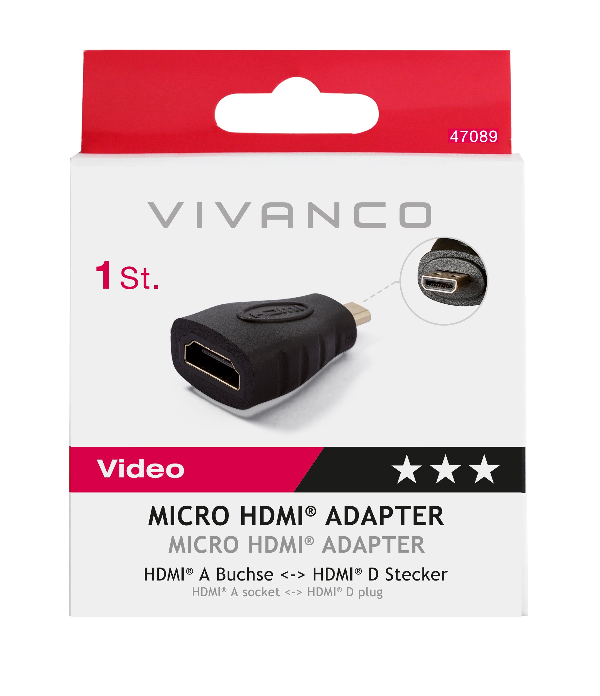 Adattatore da presa HDMI a spina Micro-HDMI