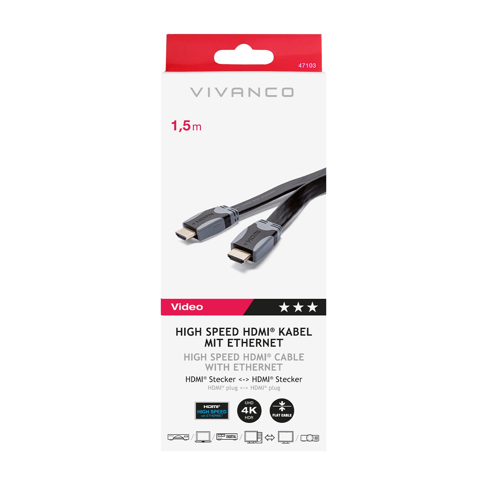 Cavo HDMI v. 2 - 4K