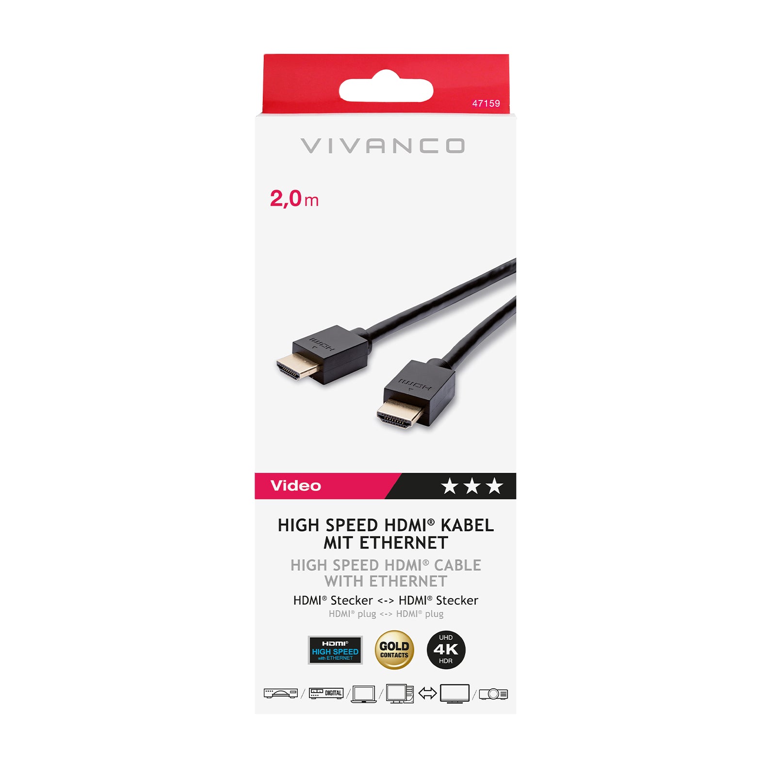 Cavo HDMI ad alta velocità con Ethernet