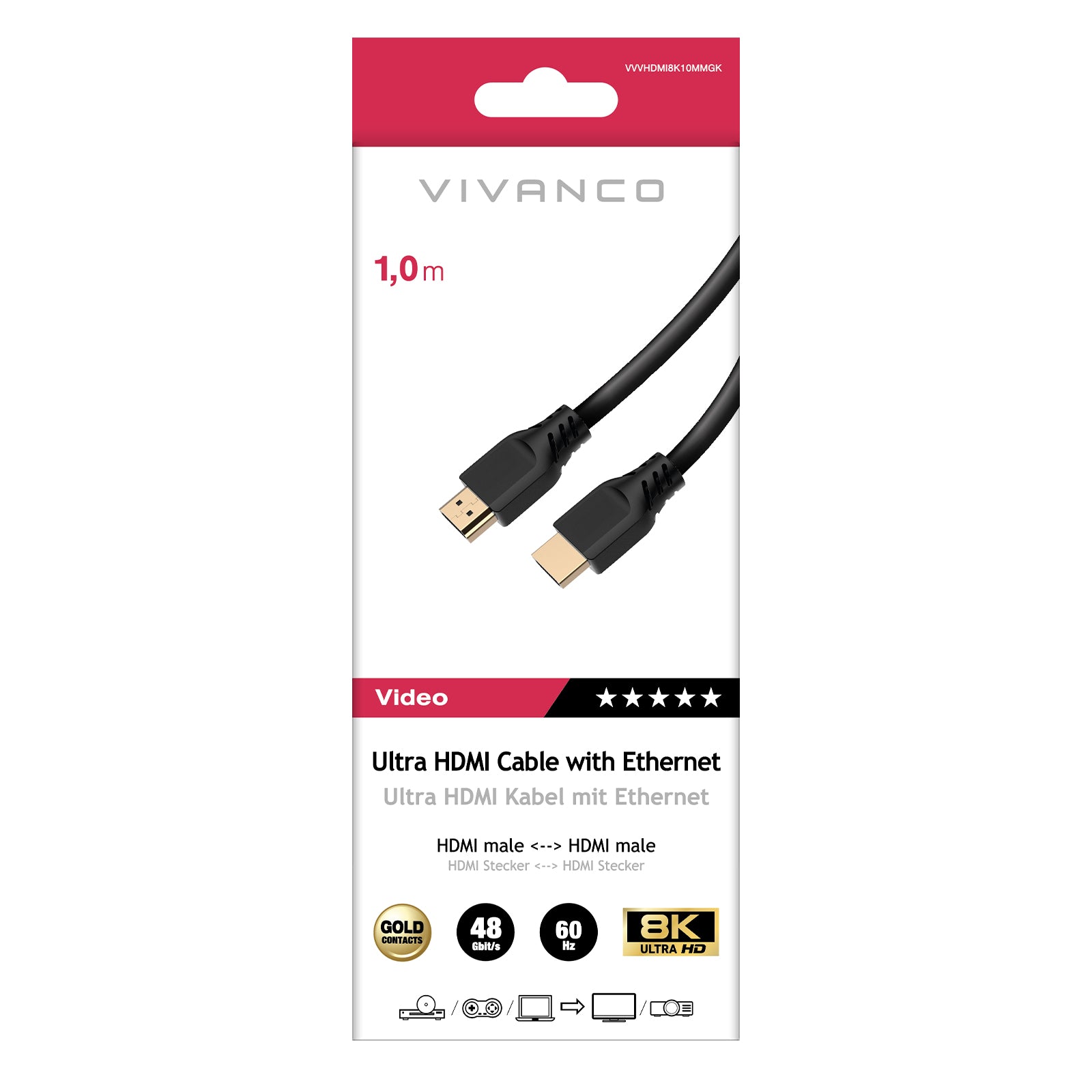 Cavo HDMI 2.1 per 8K