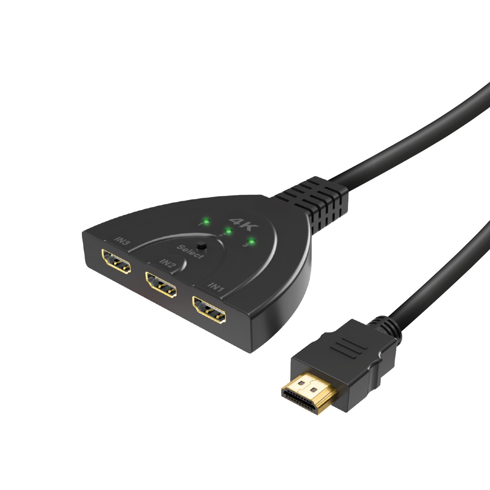Splitter HDMI 2.0 con 3 connettori femmina, 4k