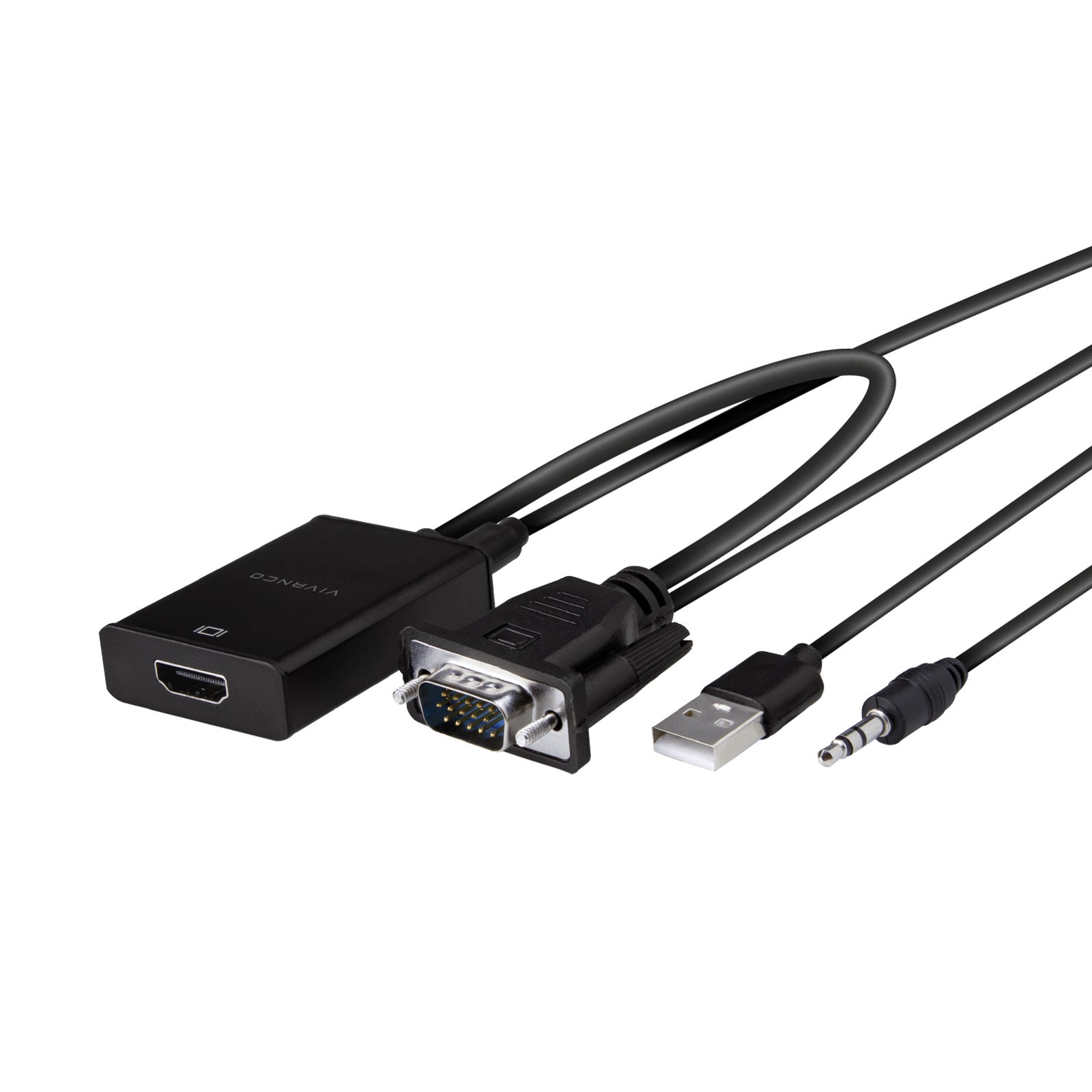 Adattatore VGA HDMI compatto 0,1m
