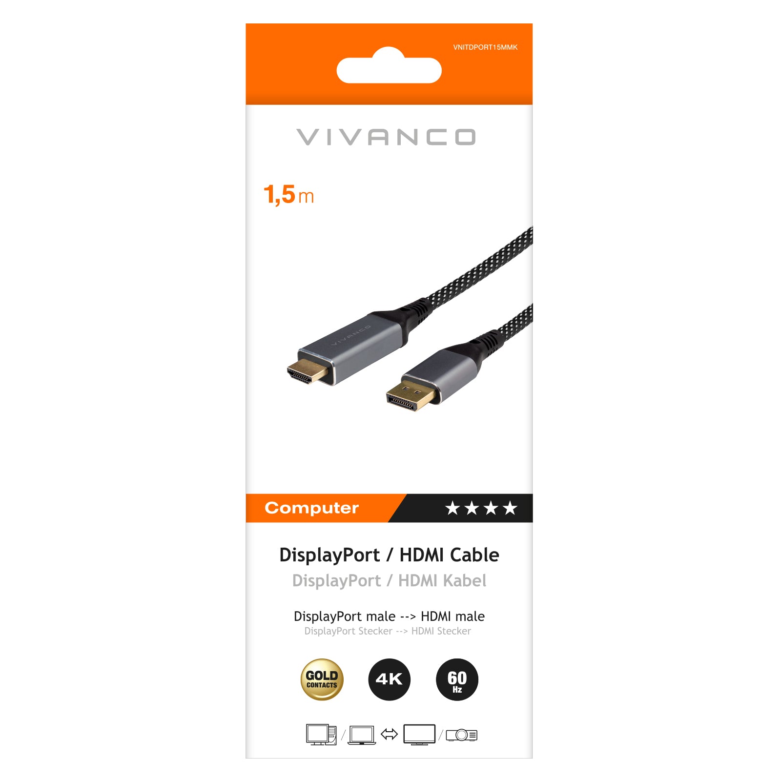 Cavo HDMI/DisplayPort 2.0