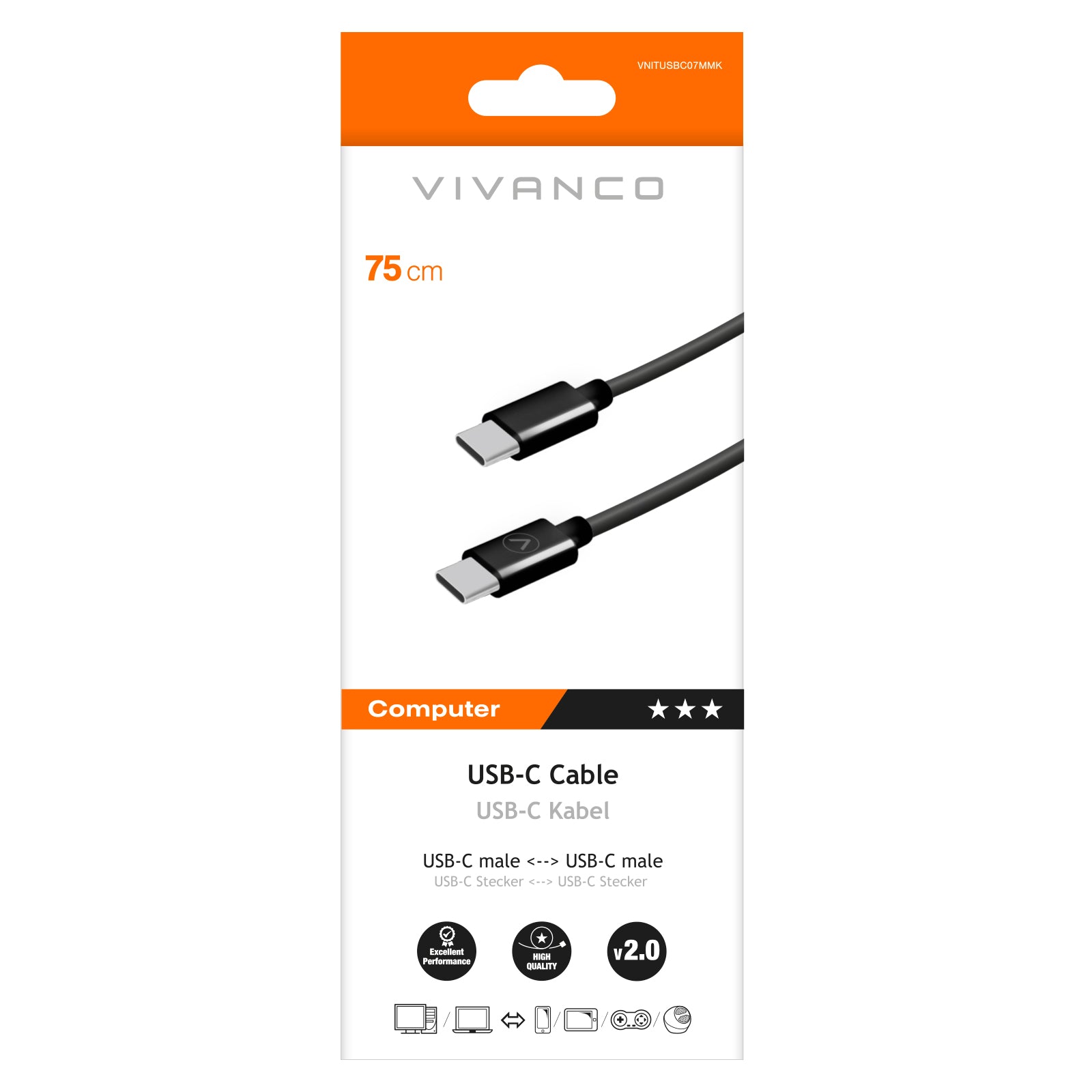 Cavo USB-C, M-M