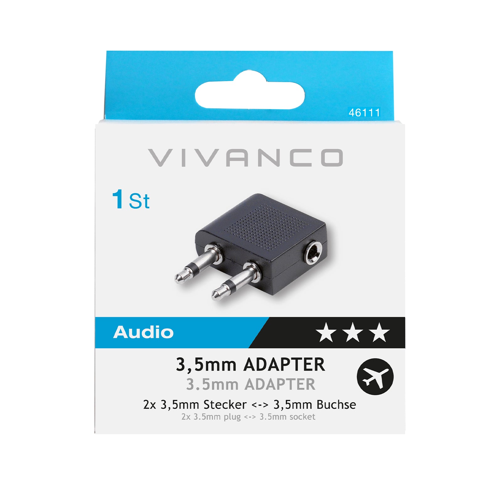 Adattatore per aereo Jack da 3,5 mm