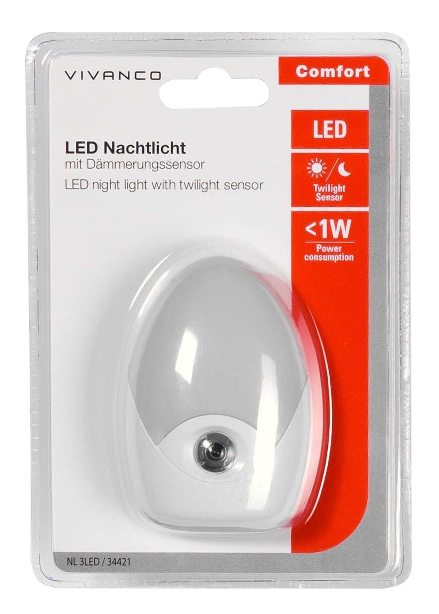 Luce notturna a LED con sensore crepuscolare