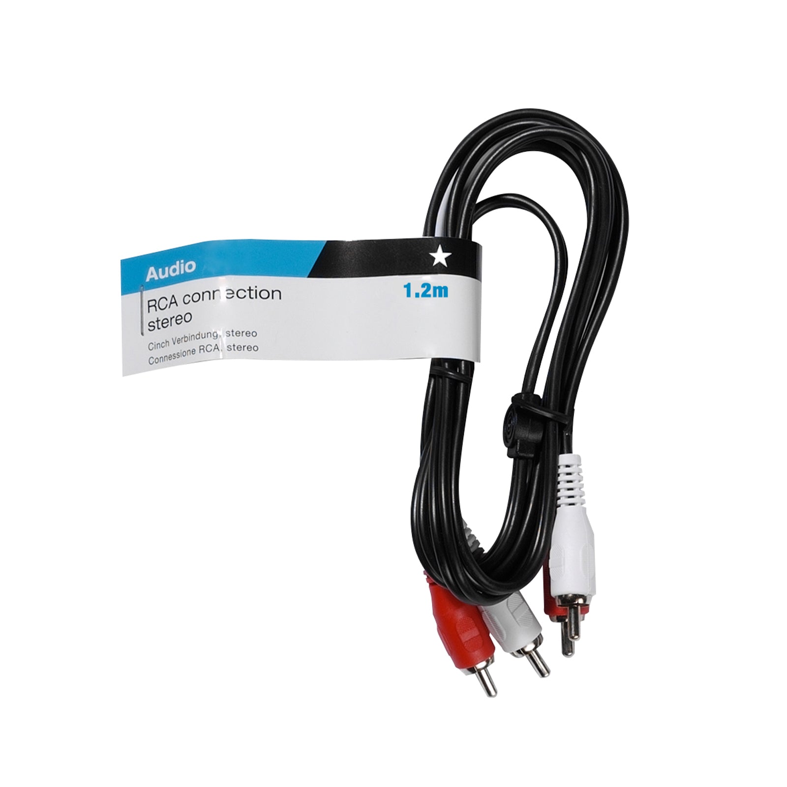 Cavo audio da 2 RCA maschio a 2 RCA femmina