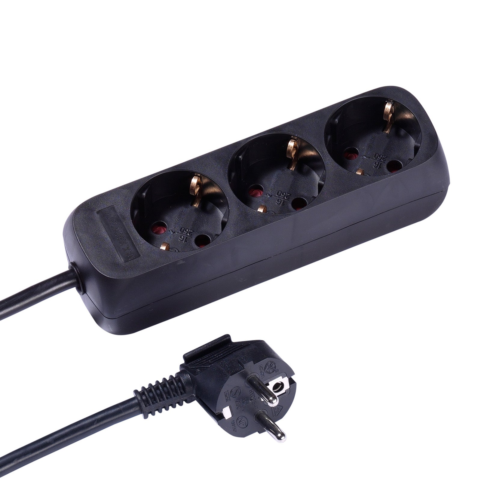 Multipresa a ciabatta con 3 porte Schuko