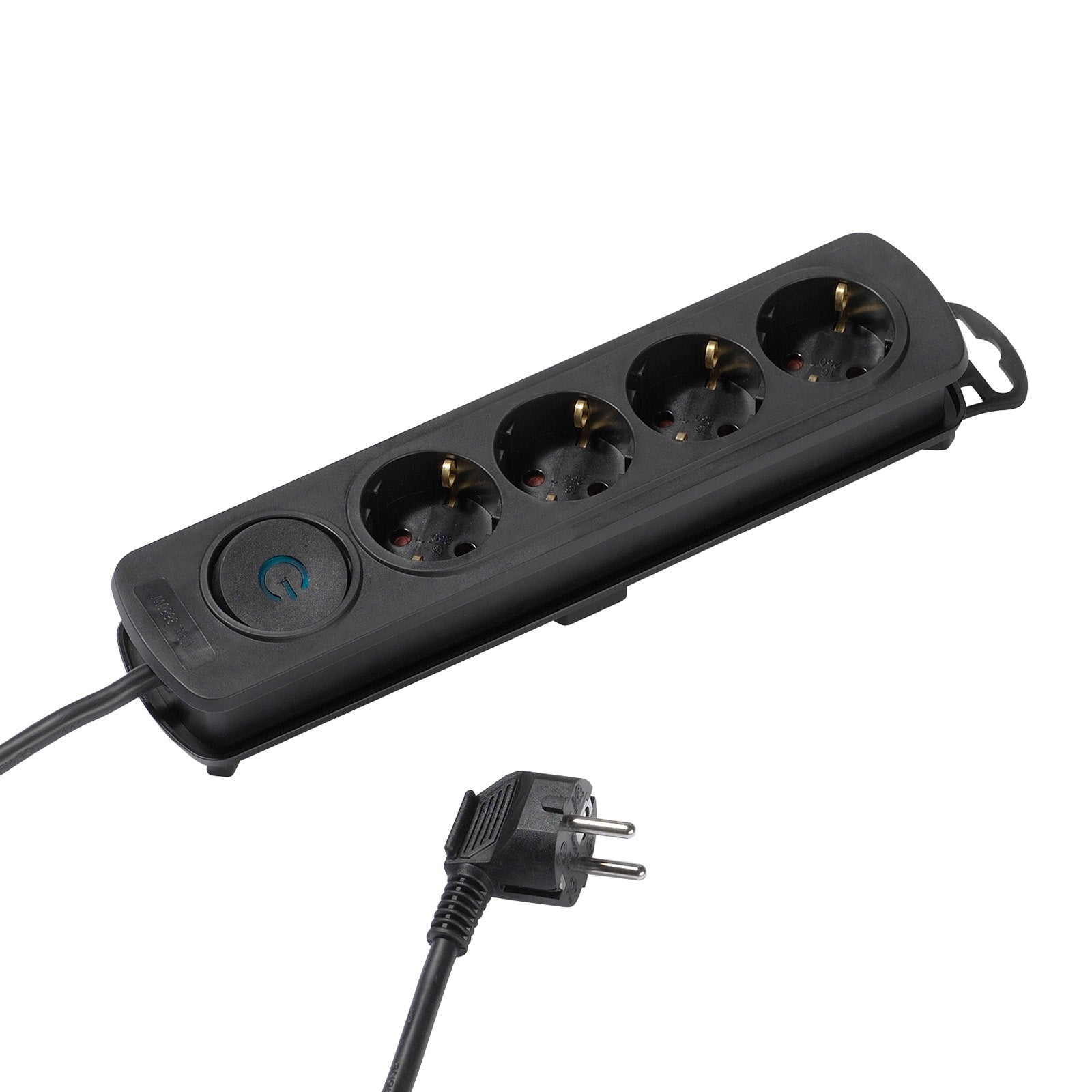 Multipresa a ciabatta con 4 porte Schuko