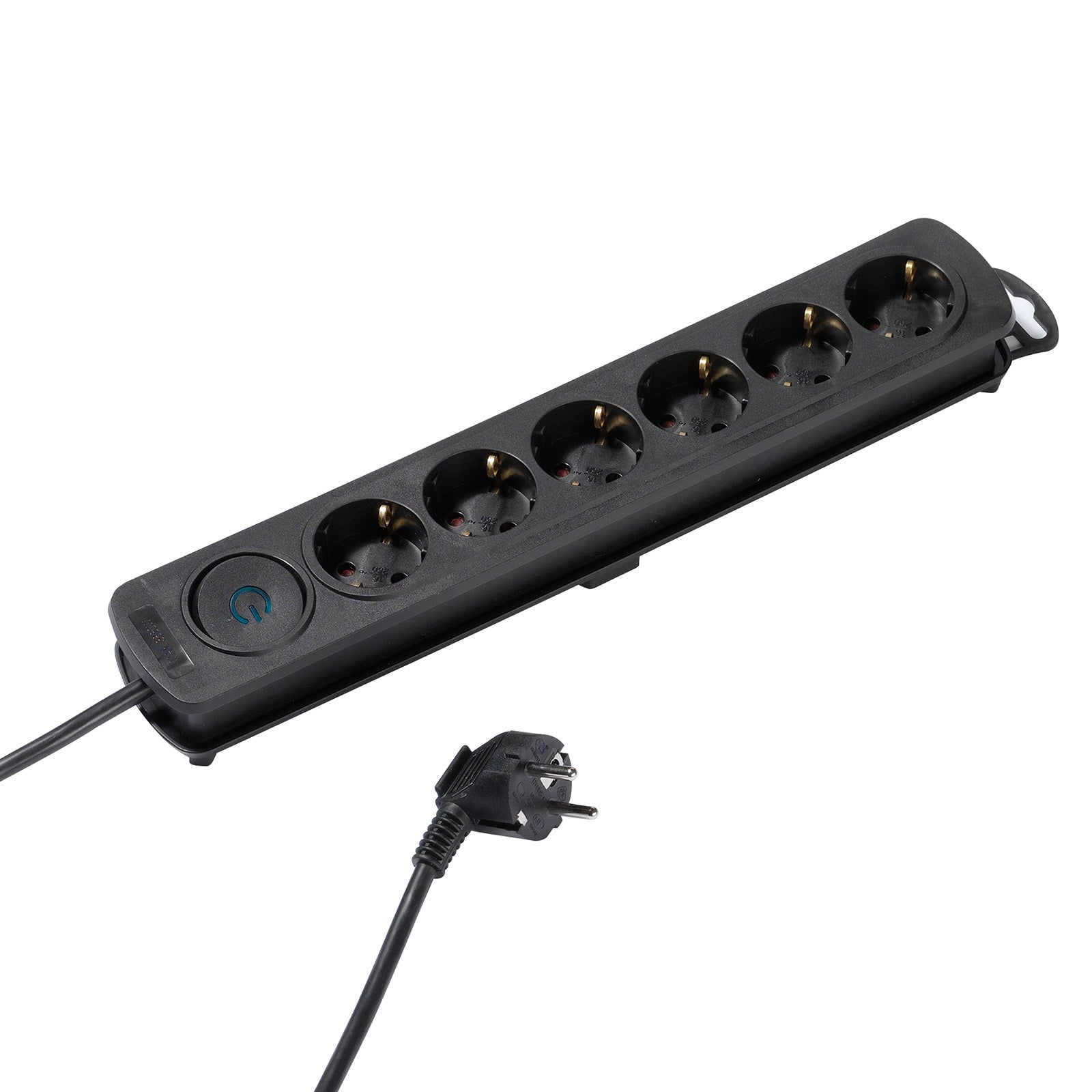 Multipresa a ciabatta con 6 porte