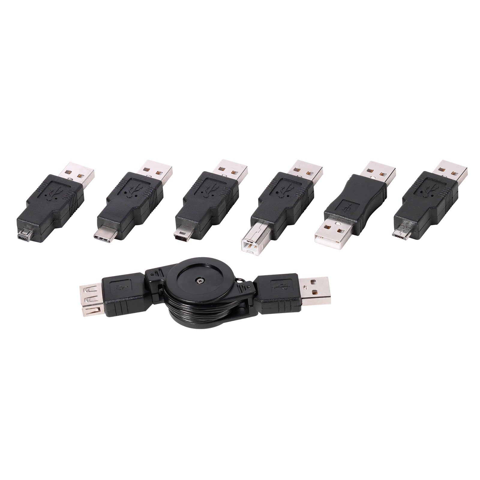 Set adattatore USB con avvolgicavo USB