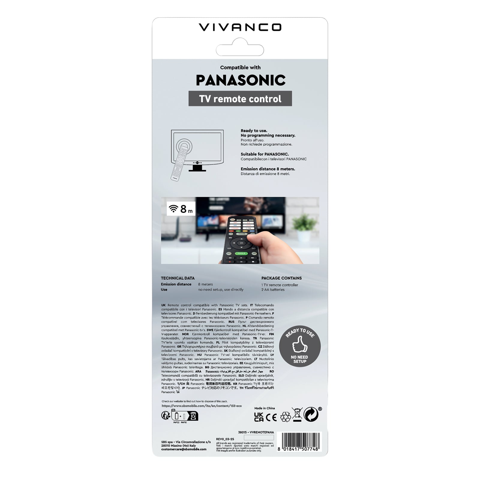 Telecomando per TV e Smart TV Panasonic