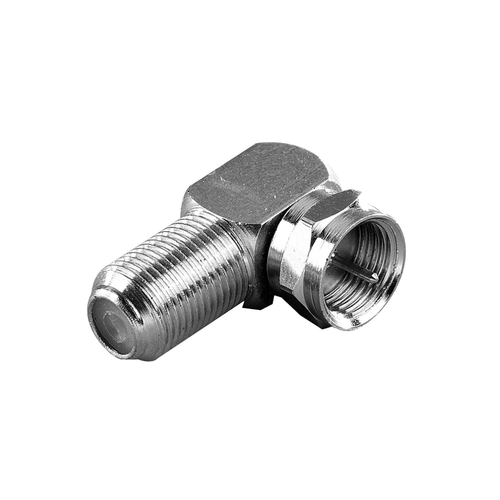 Adattatore angolato F (maschio/femmina)