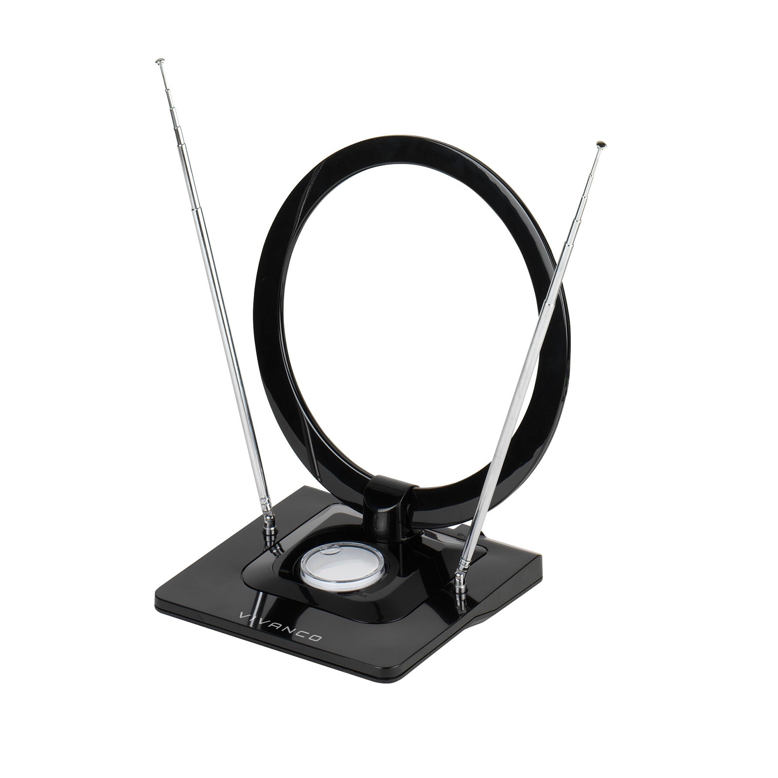 Antenna Full HD da interno con design ad anello,  filtro LTE, cavo da 2 m